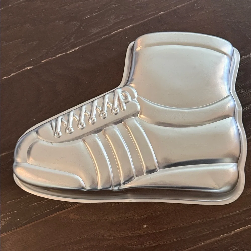 Wilton Superstar Shoe Cake Pan - Blue and Gold